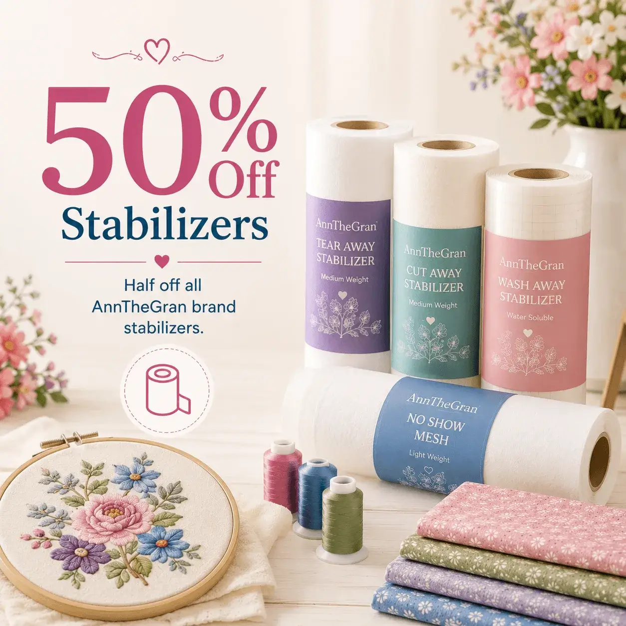 50% off AnnTheGran brand stabilizers for Ann's Club members